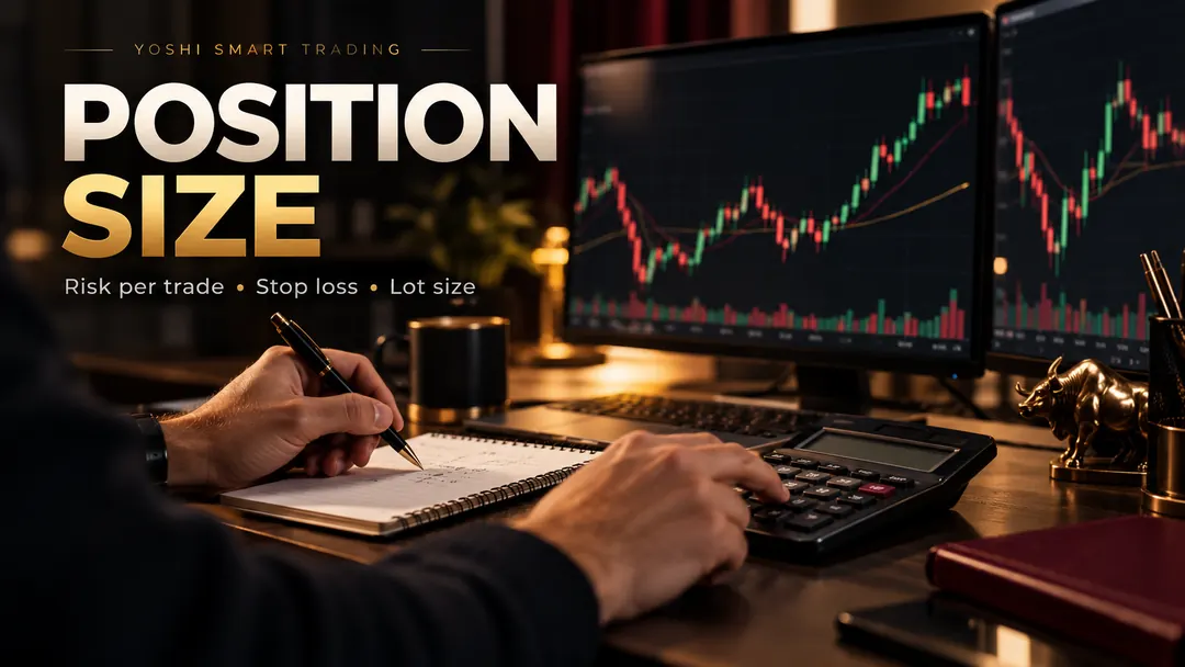 Minh họa mối quan hệ giữa mức rủi ro, Stop Loss và position size
